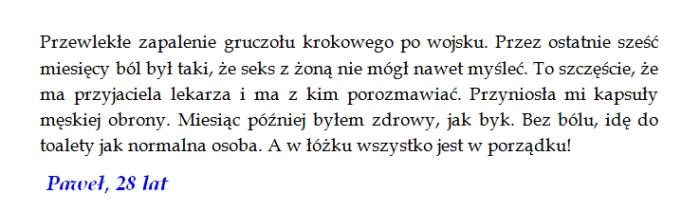 Men`s Defence opinie użytkowników